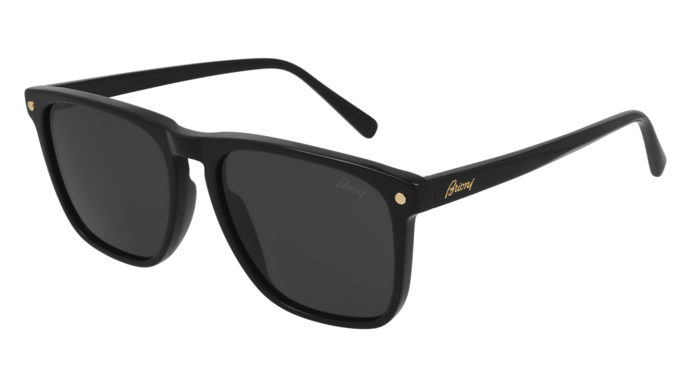Brioni Sunglass Man Black Black Grey