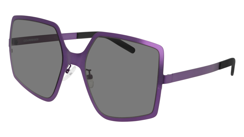 Courreges Sunglass Woman Violet Violet Grey