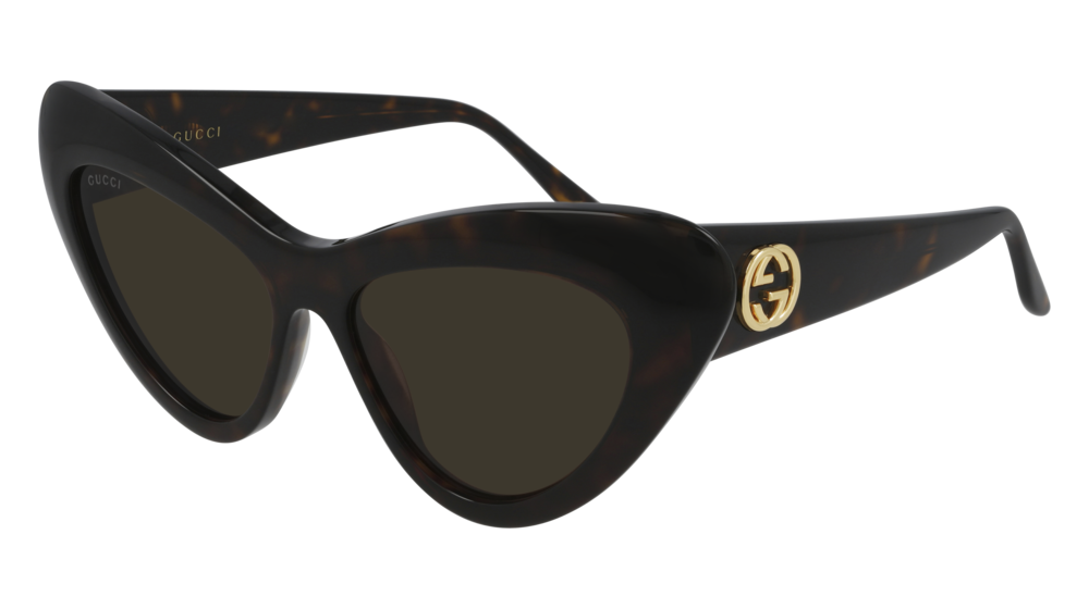 Gucci Sunglass Woman Havana Havana Brown