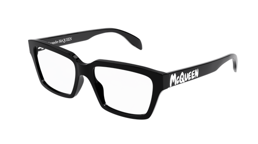 Alexander Mcqueen Optical Frame Man Black Black Transparent