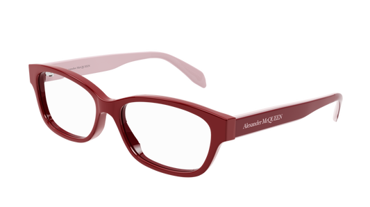 Alexander Mcqueen Optical Frame Woman Red Red Transparent