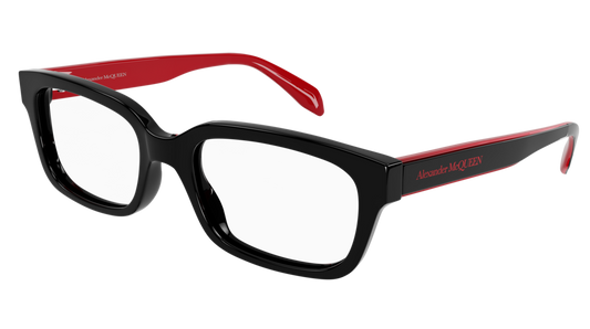 Alexander Mcqueen Optical Frame Man Black Black Transparent