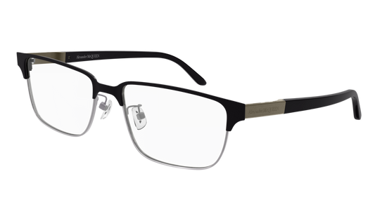 Alexander Mcqueen Optical Frame Man Black Black Transparent