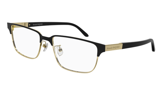 Alexander Mcqueen Optical Frame Man Black Black Transparent