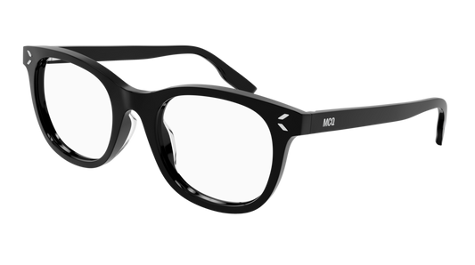 Mcq Optical Frame Unisex Black Black Transparent