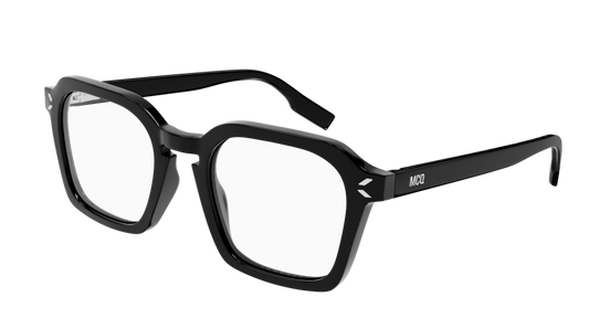 Mcq Optical Frame Unisex Black Black Transparent