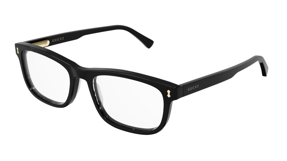 Gucci Optical Frame Man Black Black Transparent