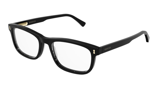 Gucci Optical Frame Man Black Black Transparent