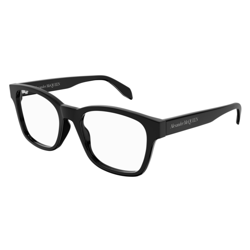 Alexander Mcqueen Optical Frame Man Black Black Transparent