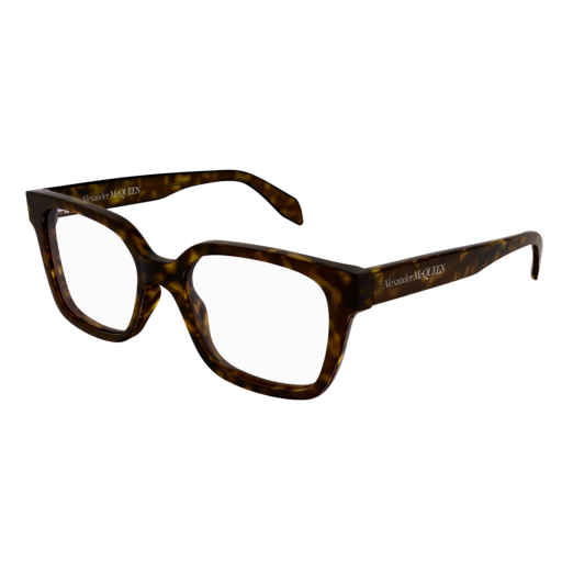 Alexander Mcqueen Optical Frame Man Havana Havana Transparent