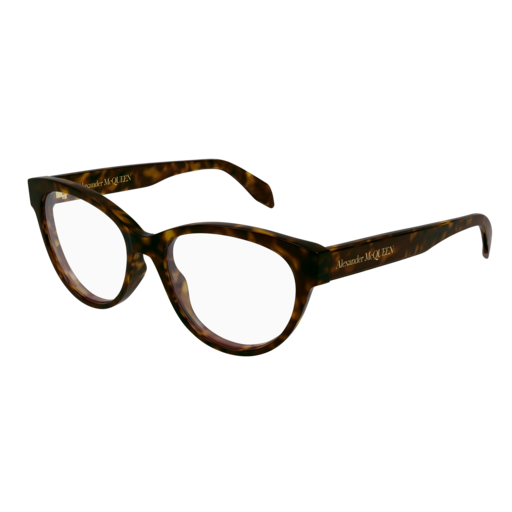 Alexander Mcqueen Optical Frame Woman Havana Havana Transparent