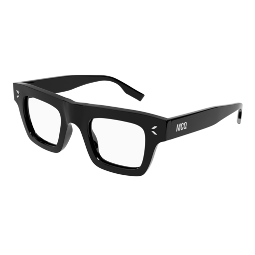 Mcq Optical Frame Man Black Black Transparent