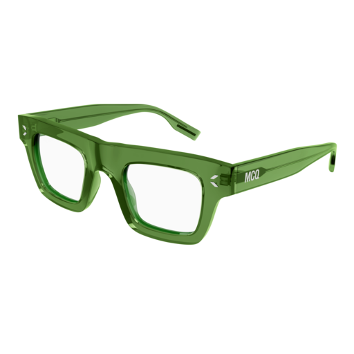Mcq Optical Frame Man Green Green Transparent