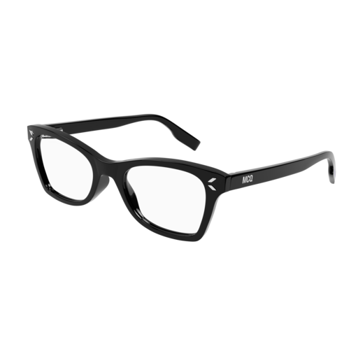 Mcq Optical Frame Woman Black Black Transparent