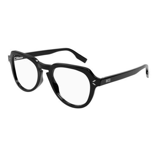 Mcq Optical Frame Man Black Black Transparent