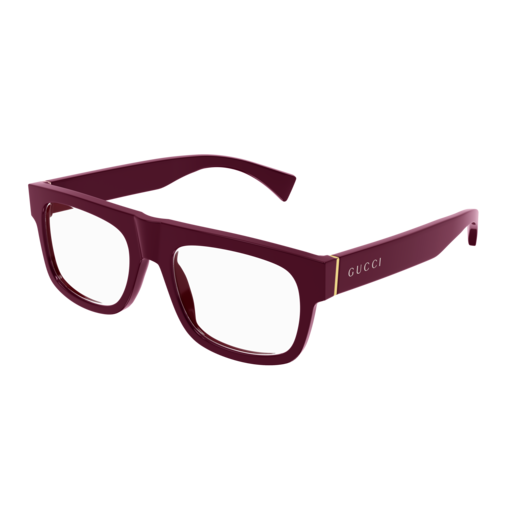 Gucci Optical Frame Man Burgundy Burgundy Transparent