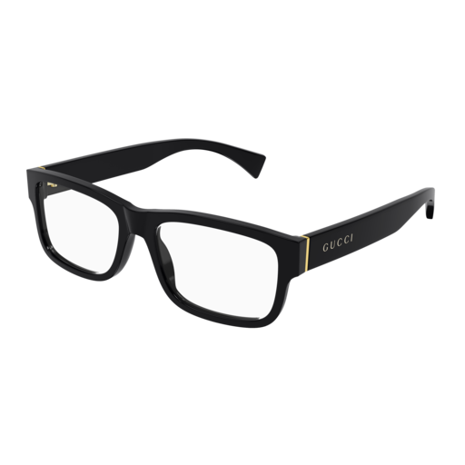 Gucci Optical Frame Man Black Black Transparent