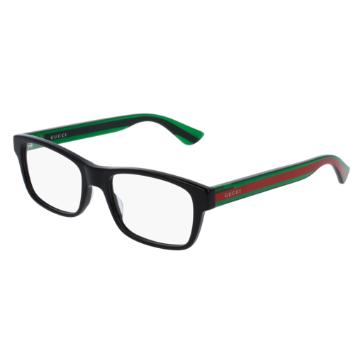 Gucci Optical Frame Man Black Green Transparent