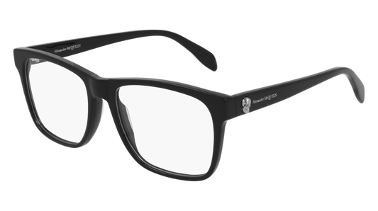 Alexander Mcqueen Optical Frame Man Black Black Transparent