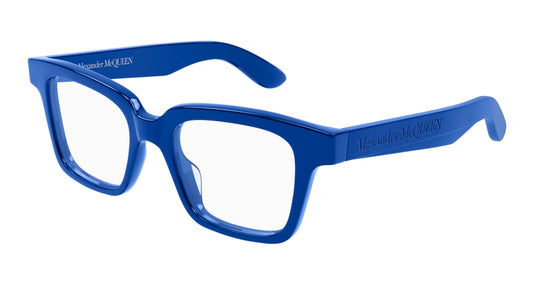 Alexander Mcqueen Optical Frame Unisex Blue Blue Transparent