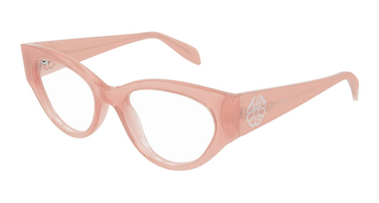 Alexander Mcqueen Optical Frame Woman Pink Pink Transparent