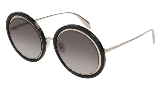 Alexander Mcqueen Sunglass Woman Silver Silver Grey