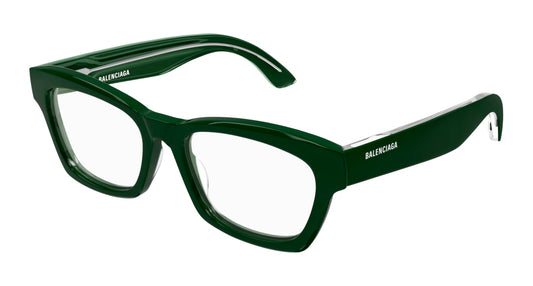 Balenciaga Optical Frame Unisex Green Green Transparent
