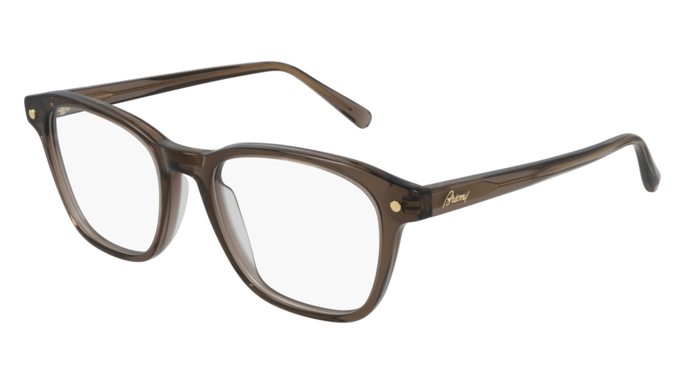 Brioni Optical Frame Man Brown Brown Transparent