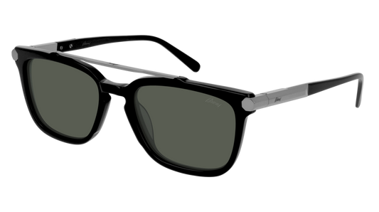 Brioni Sunglass Man Black Black Grey