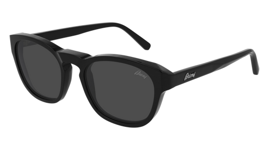 Brioni Sunglass Man Black Black Grey