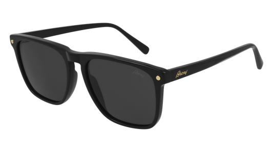 Brioni Sunglass Man Black Black Grey