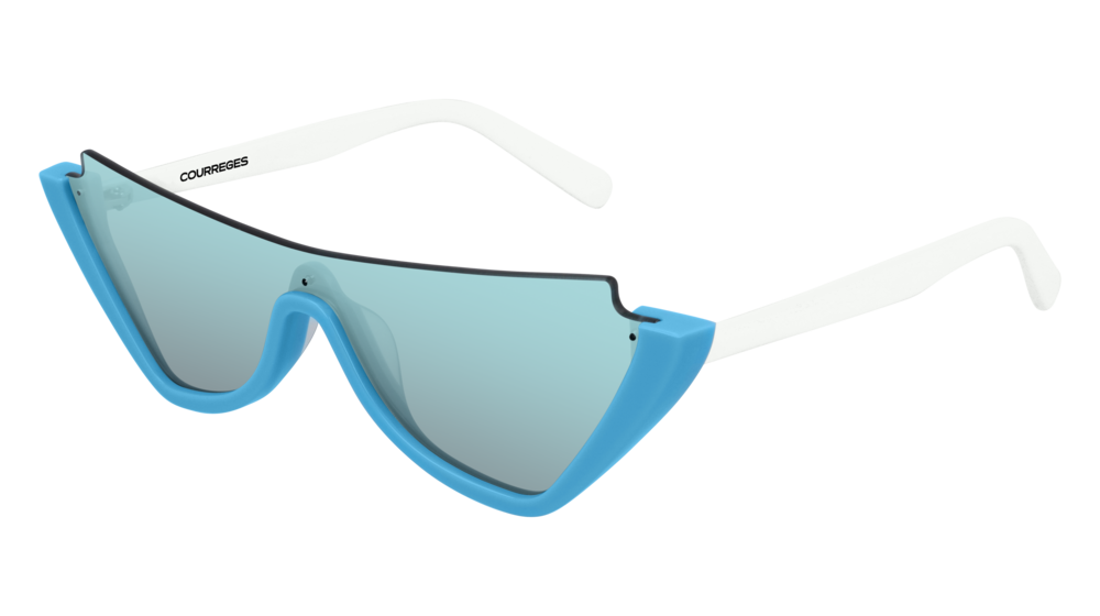 Courreges Sunglass Woman Blue White Light Blue