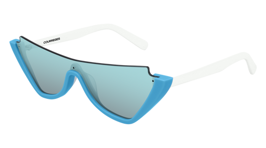 Courreges Sunglass Woman Blue White Light Blue
