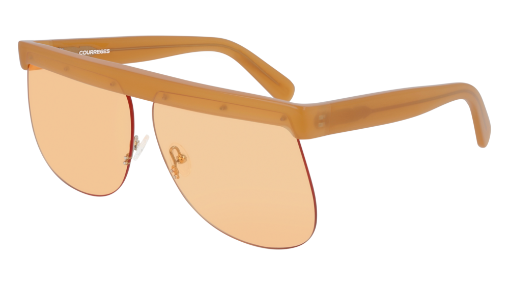 Courreges Sunglass Woman Brown Brown Orange