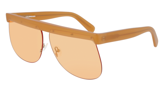 Courreges Sunglass Woman Brown Brown Orange