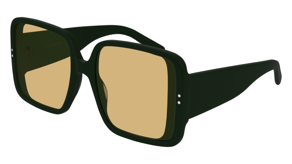 Courreges Sunglass Woman Green Green Brown