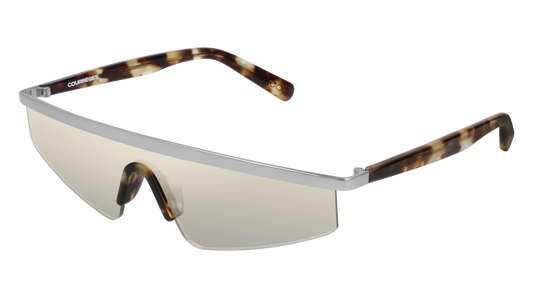 Courreges Sunglass Woman Silver Havana Grey