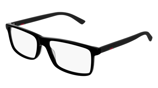 Gucci Optical Frame Man Black Black Transparent
