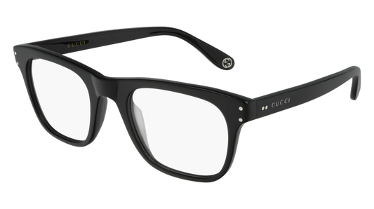 Gucci Optical Frame Man Black Black Transparent