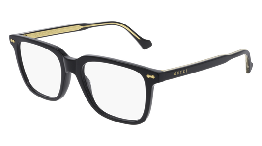 Gucci Optical Frame Man Black Black Transparent