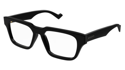 Gucci Optical Frame Man Black Black Transparent