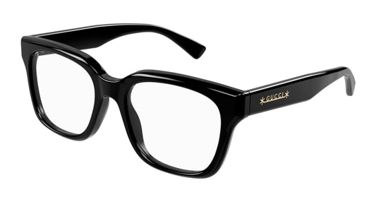 Gucci Optical Frame Man Black Black Transparent