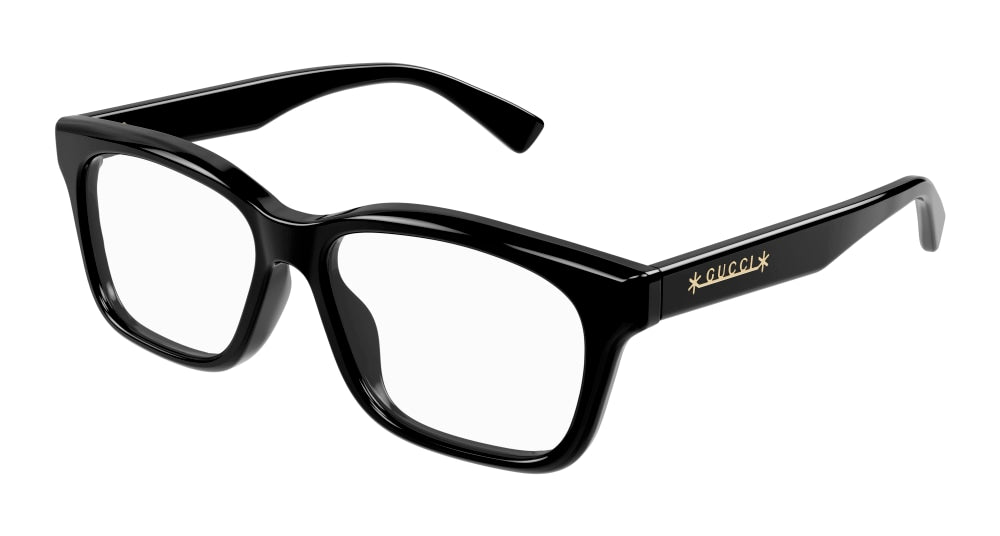 Gucci Optical Frame Man Black Black Transparent