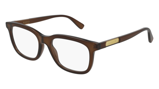 Gucci Optical Frame Man Brown Brown Transparent