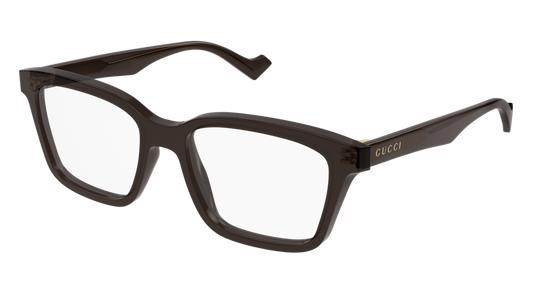 Gucci Optical Frame Man Brown Brown Transparent