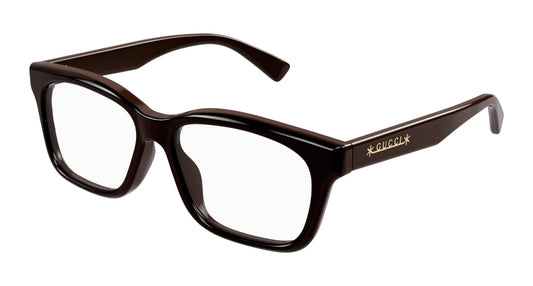 Gucci Optical Frame Man Brown Brown Transparent