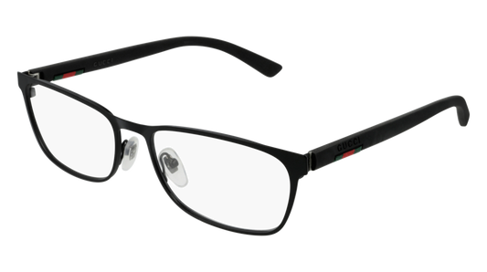 Gucci Optical Frame Man Black Black Transparent