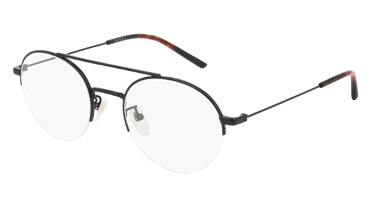 Gucci Optical Frame Man Black Black Transparent
