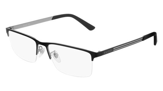 Gucci Optical Frame Man Black Black Transparent