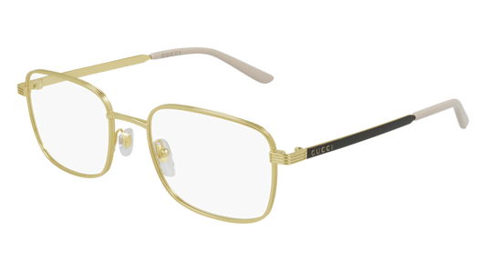 Gucci Optical Frame Man Gold Brown Transparent